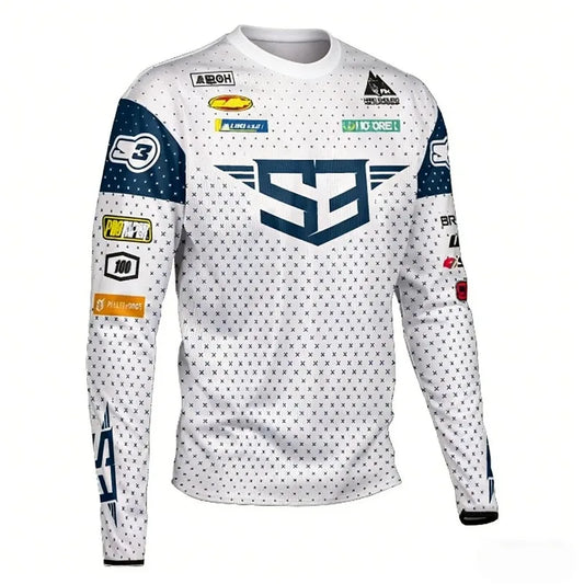 Summer New Long Sleeve Fast-Drying Mountain Bike Riding Vest for Motocross Off-Road Cycling