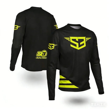 Summer New Long Sleeve Fast-Drying Mountain Bike Riding Vest for Motocross Off-Road Cycling