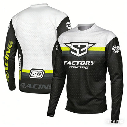 Summer New Long Sleeve Fast-Drying Mountain Bike Riding Vest for Motocross Off-Road Cycling